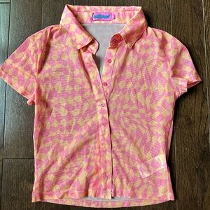 Funky Vintage Style Sheer Shirt